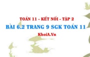 Bài 6.2 trang 9 Toán 11 Kết nối tri thức Tập 2